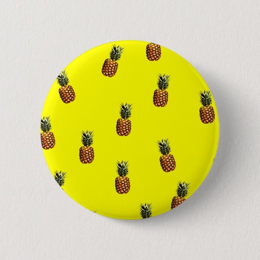 Ananas-Muster Button (Vorderseite)