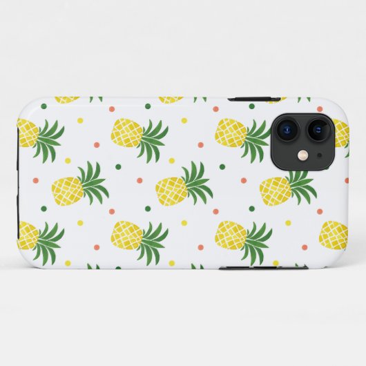 Ananas-Muster Case-Mate iPhone Hülle (Rückseite (Horizontal))