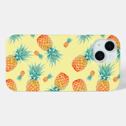 Ananas-Muster Case-Mate iPhone Hülle (Rückseite (Horizontal))