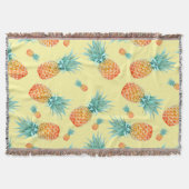 Ananas-Muster Decke (Vorderseite)