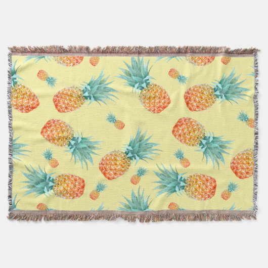 Ananas-Muster Decke (Vorderseite)