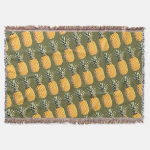 Ananas Muster Decke