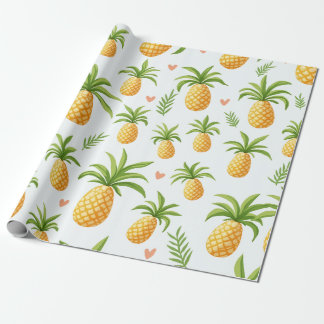 Ananas Muster Design Wrapping Papper Geschenkpapier