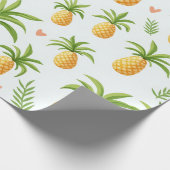 Ananas Muster Design Wrapping Papper Geschenkpapier (Ecke)