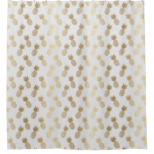 Ananas-Muster Duschvorhang (Vorderseite)