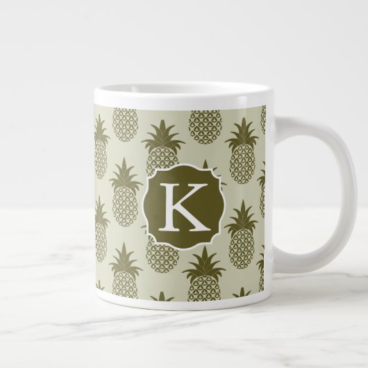 Ananas-Muster| Erste Schritte Jumbo-Tasse (Rechts)