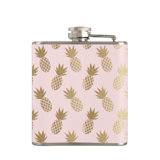 Ananas-Muster Flachmann (Rückseite)