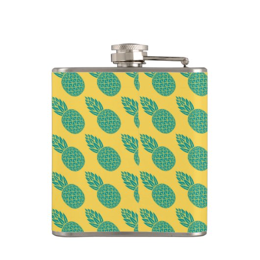Ananas-Muster Flachmann (Rückseite)