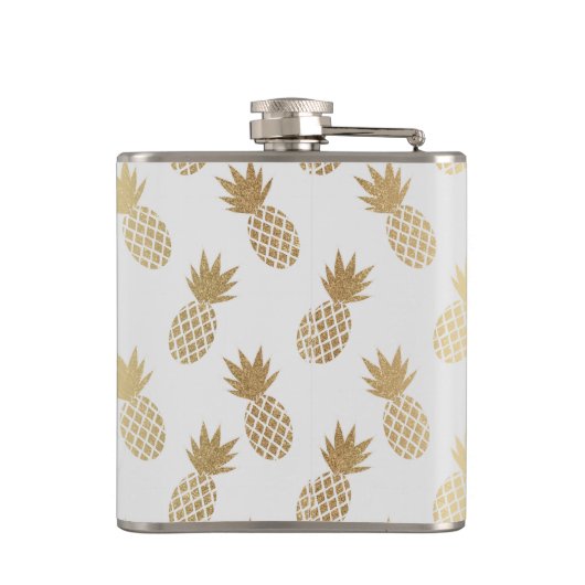 Ananas-Muster Flachmann (Rückseite)