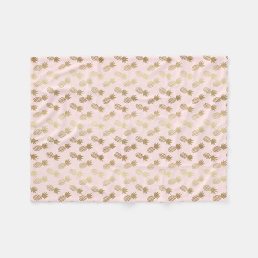 Ananas-Muster Fleecedecke (Vorderseite (Horizontal))