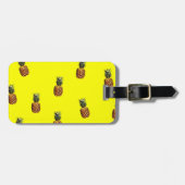 Ananas-Muster Gepäckanhänger (Vorderseite horizontal)