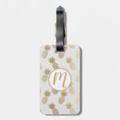 Ananas-Muster Gepäckanhänger (Rückseite vertikal)