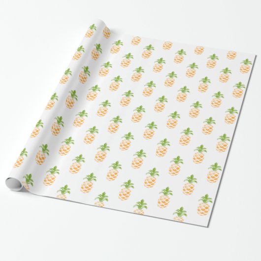 Ananas-Muster Geschenkpapier (Ungerollt)