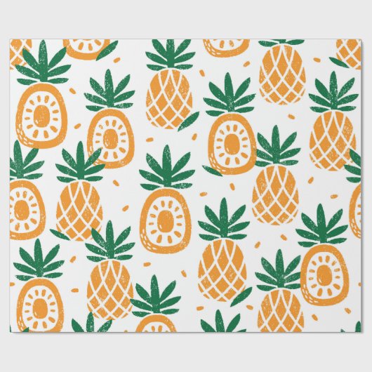 Ananas-Muster Geschenkpapier (Flach)