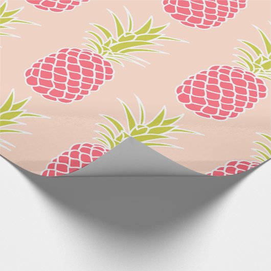Ananas-Muster Geschenkpapier (Ecke)
