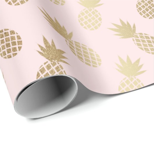 Ananas-Muster Geschenkpapier (Rolleneckpunkt)