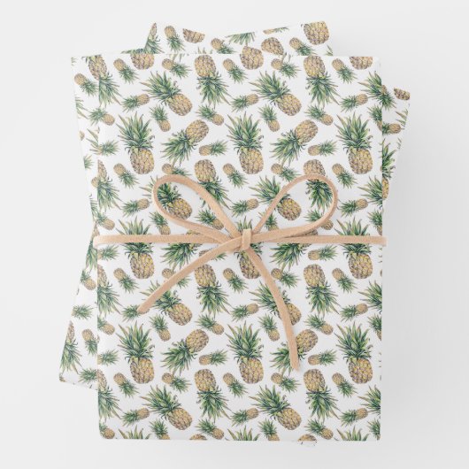 Ananas-Muster Geschenkpapier Set (Beispiel)
