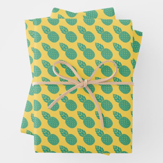 Ananas-Muster Geschenkpapier Set (Beispiel)