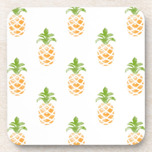 Ananas-Muster Getränkeuntersetzer (Vorderseite)