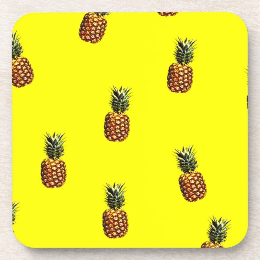 Ananas-Muster Getränkeuntersetzer (Vorderseite)