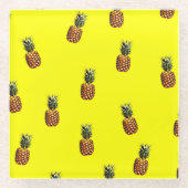 Ananas-Muster Glasuntersetzer (Vorderseite)