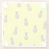 Ananas-Muster Glasuntersetzer (Rückseite)