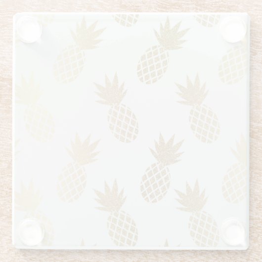 Ananas-Muster Glasuntersetzer (Rückseite)