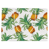 Ananas-Muster Große Geschenktüte (Rückseite)