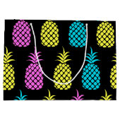 Ananas-Muster Große Geschenktüte (Rückseite)