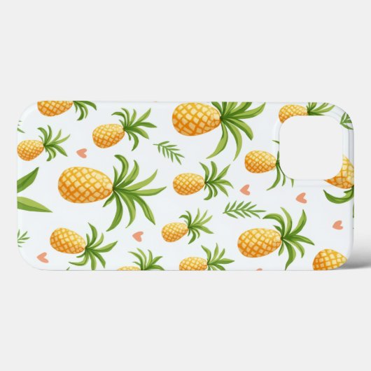Ananas Muster iPhone 13 Gehäuse Case-Mate iPhone Hülle (Rückseite (Horizontal))