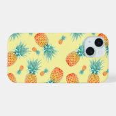 Ananas-Muster iPhone 15 Hülle (Rückseite (Horizontal))