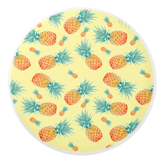 Ananas-Muster Keramikknauf (Vorderseite)