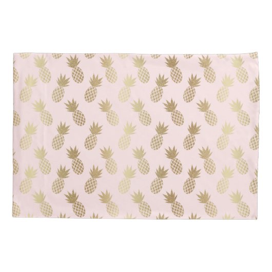 Ananas-Muster Kissenbezug (Rückseite-Links)