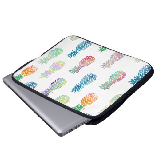 Ananas-Muster Laptopschutzhülle (Vorne Knopf)