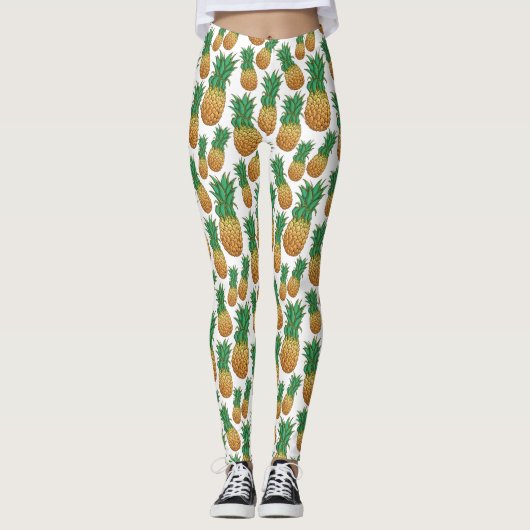 Ananas Muster Leggings (Vorderseite)