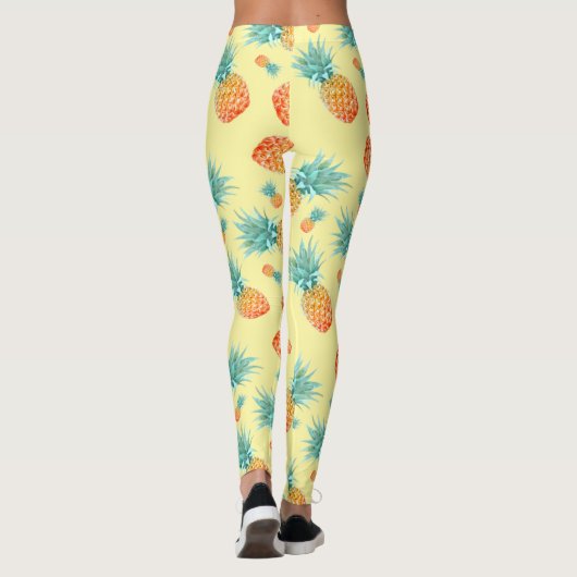 Ananas-Muster Leggings (Rückseite)