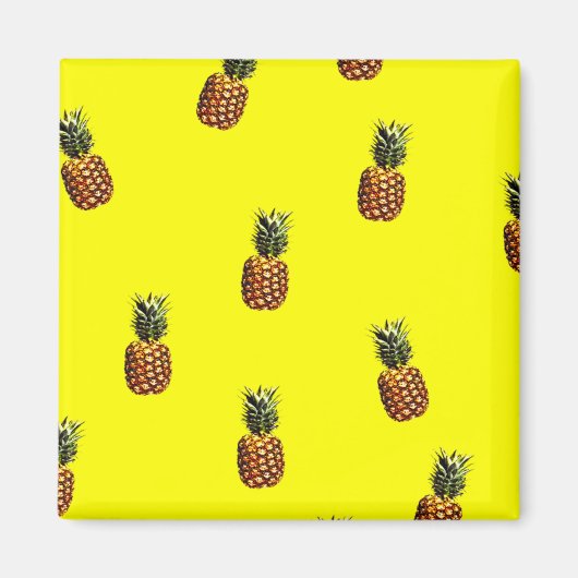 Ananas-Muster Magnet (Vorne)