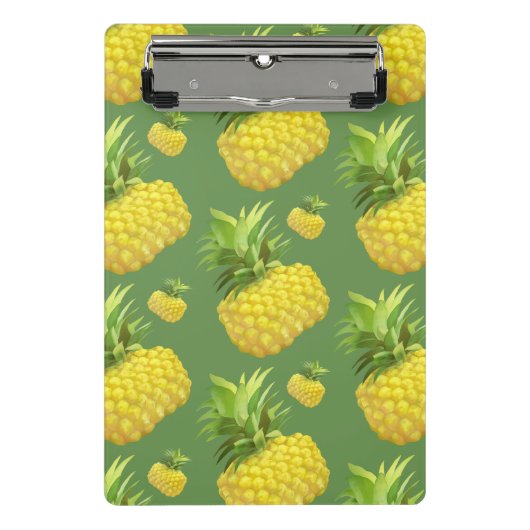 Ananas-Muster Mini Klemmbrett (Vorderseite)