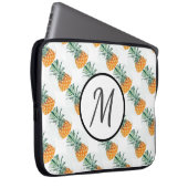 Ananas-Muster Monogram-Computer Laptop-Sieb Laptopschutzhülle (Vorne Rechts)