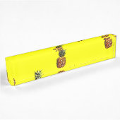 Ananas-Muster Namensplakette