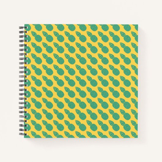 Ananas-Muster Notizblock (Vorderseite)