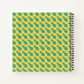 Ananas-Muster Notizblock (Rückseite)