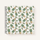 Ananas-Muster Notizbuch (Vorderseite)