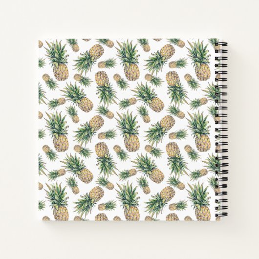 Ananas-Muster Notizbuch (Rückseite)