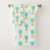 Ananas Muster Polka Dot Badetuch Set (Insitu)