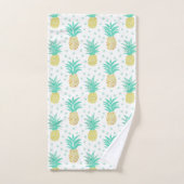 Ananas Muster Polka Dot Badetuch Set (Handtuch)