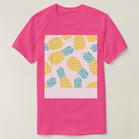 Ananas Muster Prints Ananas Frucht T-Shirt (Design vorne)