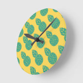 Ananas-Muster Runde Wanduhr (Winkel)