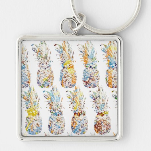 Ananas-Muster Schlüsselanhänger (Vorne)