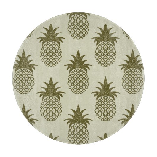 Ananas-Muster Schneidebrett (Vorderseite)